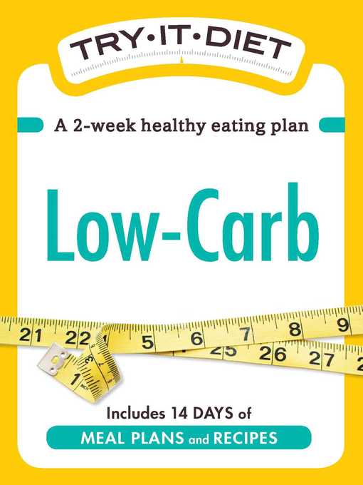 Title details for Try-It Diet: Low-Carb by Adams Media - Available